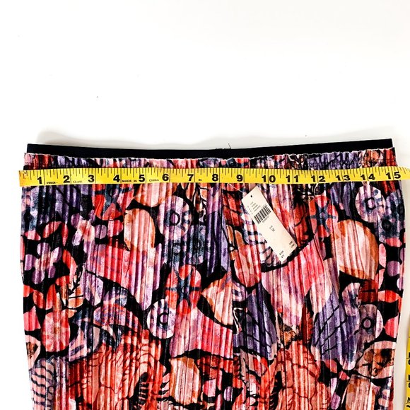 NWOT anthropologie mauve tilda pleated velvet skirt - Picture 4 of 5